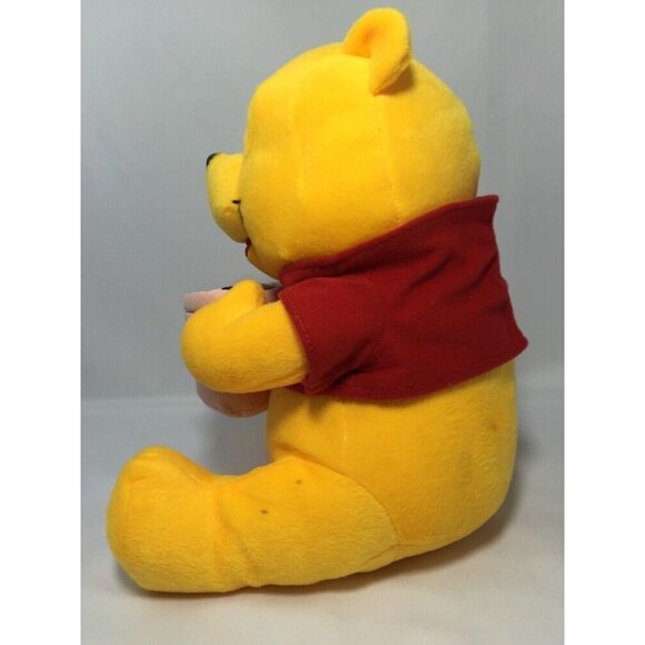 Winnie the Pooh Holding Hot Cocoa Plush Bear Stuffed Animal Baby Toy 11" Disney - Picture 5 of 13